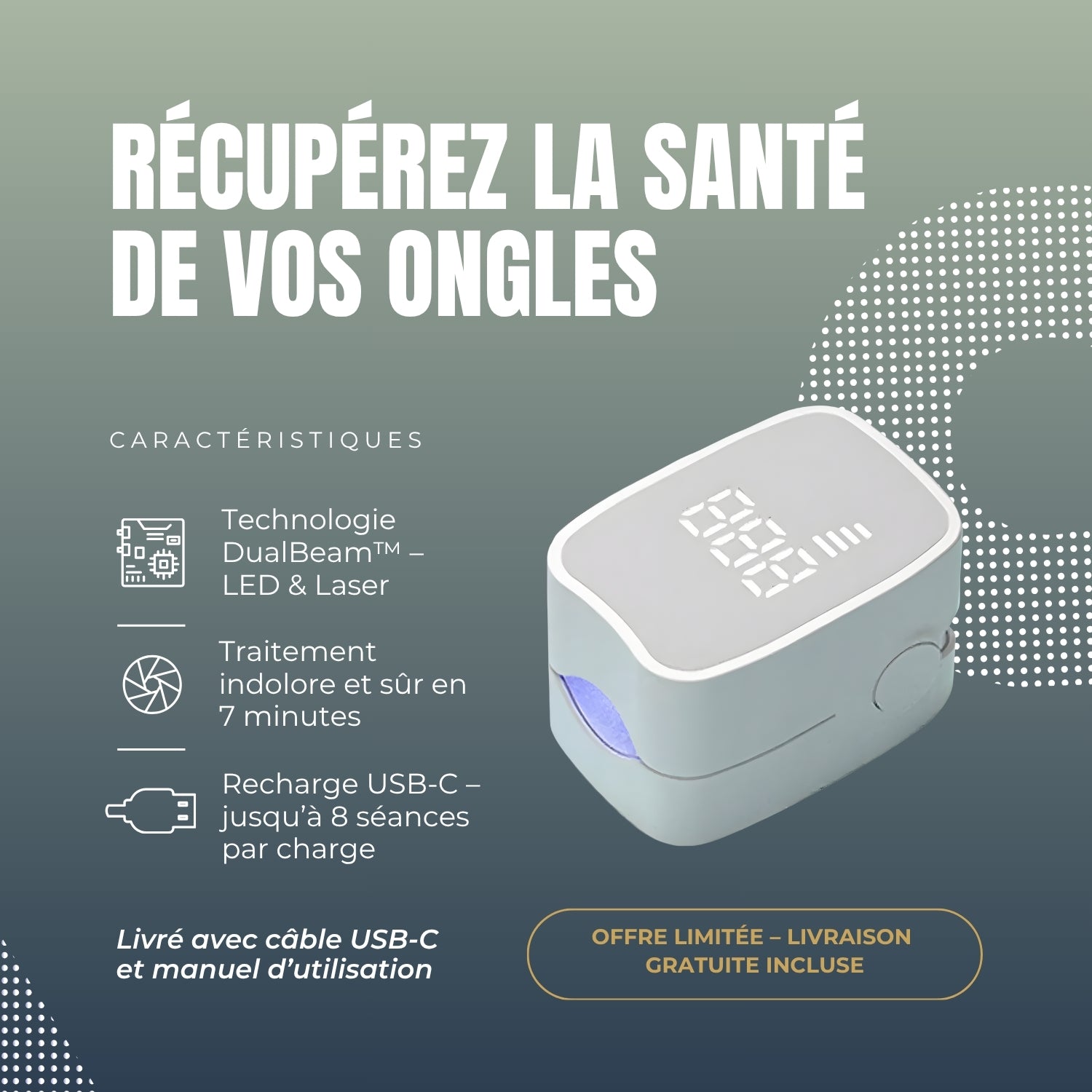 Purinyx DuoBeam™  Appareil Laser Pour Mycoses Des Ongles
